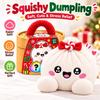 Stress Relief Giant Christmas Dumpling Pillow Soft Plush Squeeze Dumpling Toy  Kids Gift