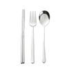 304 Stainless Steel Chopsticks and Spoon Set with Case