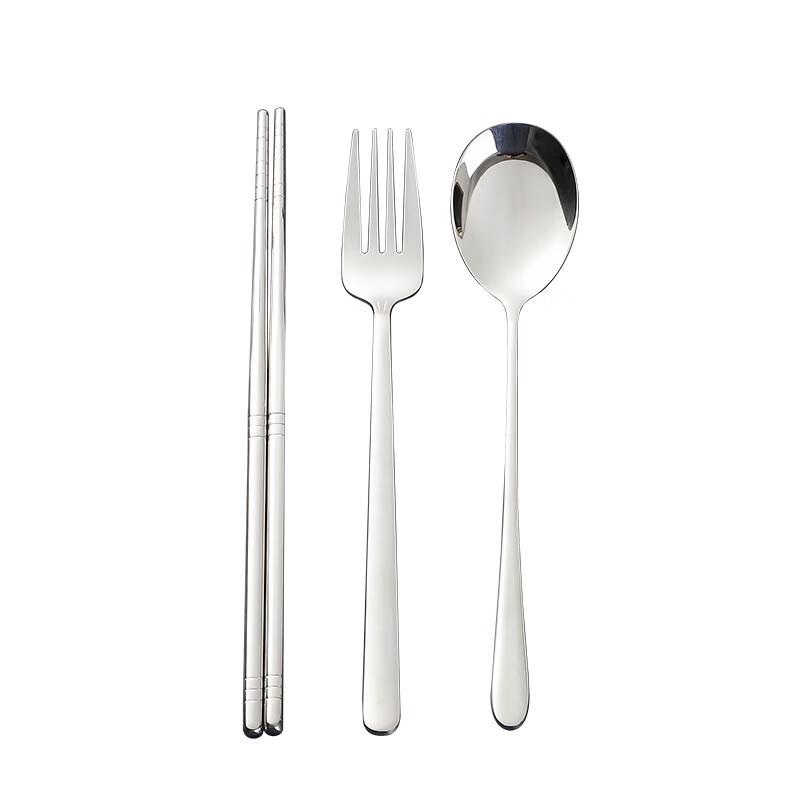 304 Stainless Steel Chopsticks and Spoon Set with Case
