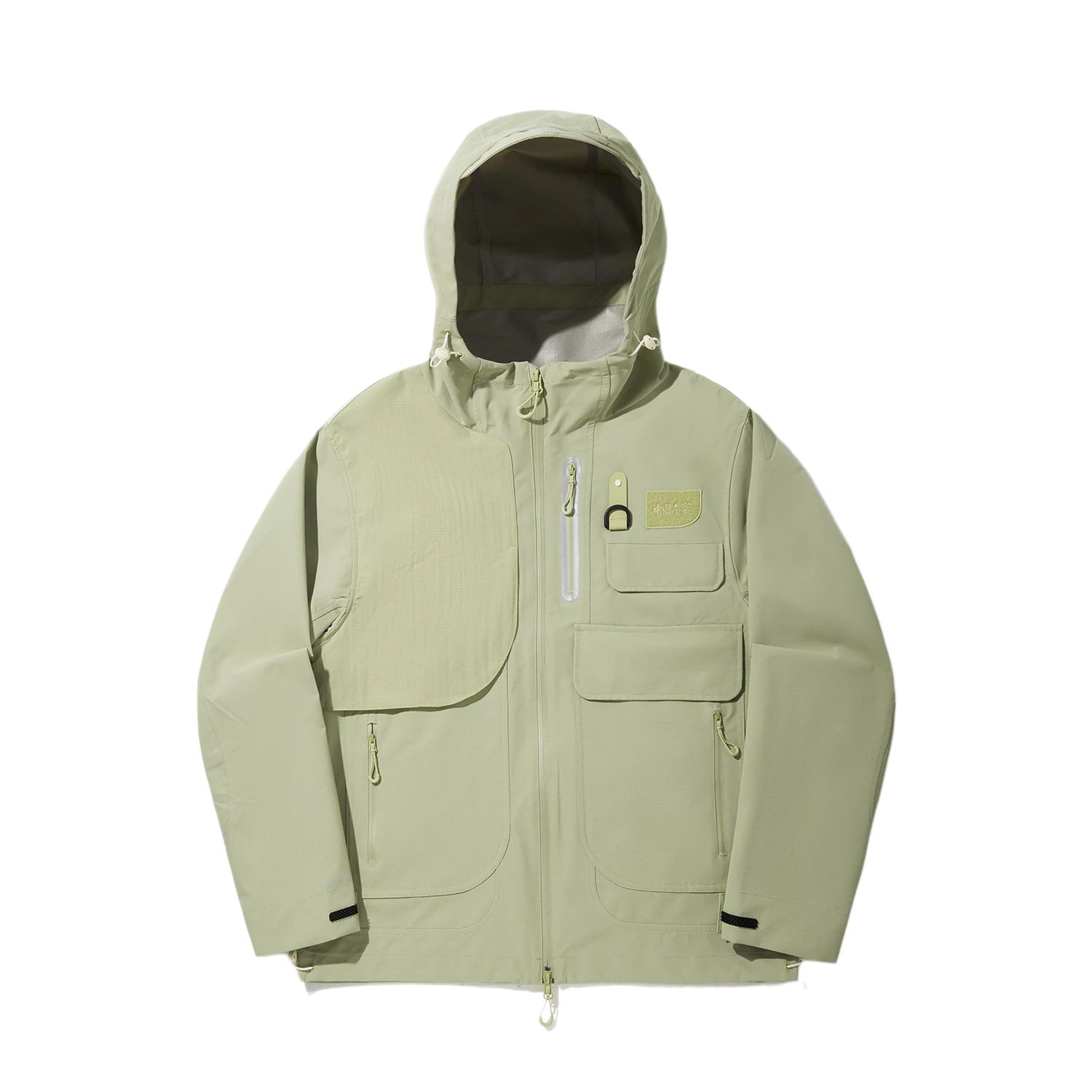 Li Ning Plain Color Zipper Hooded Soft Simple Versatile Loose Jacket Men jackets AFDV829-3 L