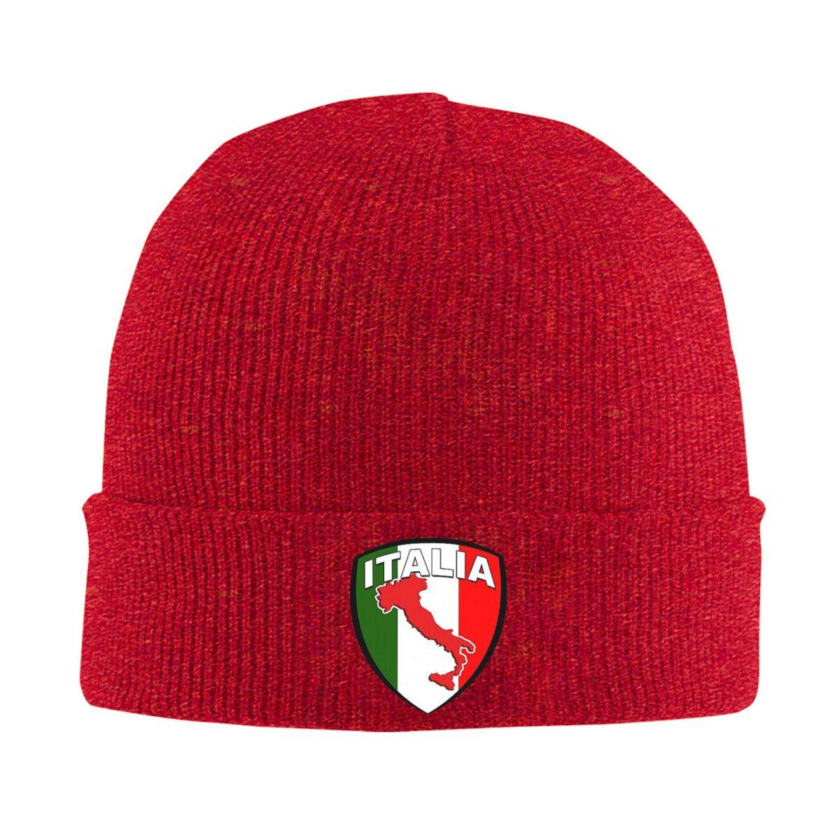 

Italia Warm Knitted Cap Fashion Bonnet Hat Autumn Winter Outdoor Beanies Hats for Unisex Adult One Size