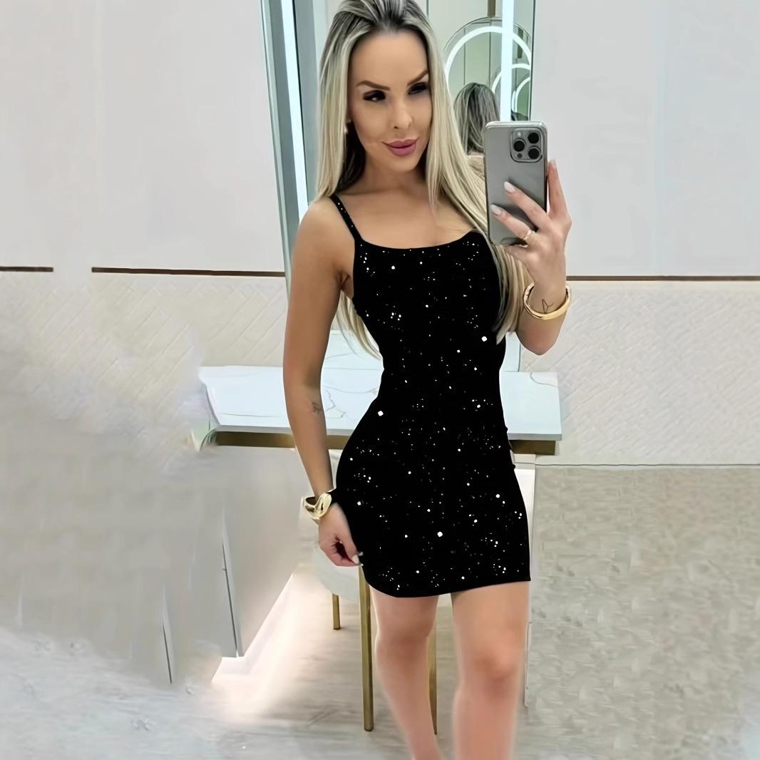 

Летнее женское платье-футляр без рукавов с жилетом M чёрный