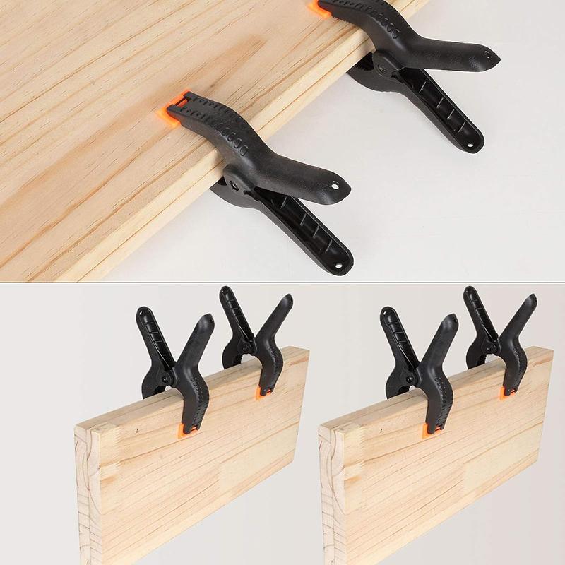 5Pcs Clamps for Woodworking Heavy Duty Clamps  Spring Clamps Metal Black Plastic Spring Clamp Clip Set Jaw Opening DIY Tool