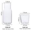 Changbaosen High Borosilicate Glass Carafe & Cup Set