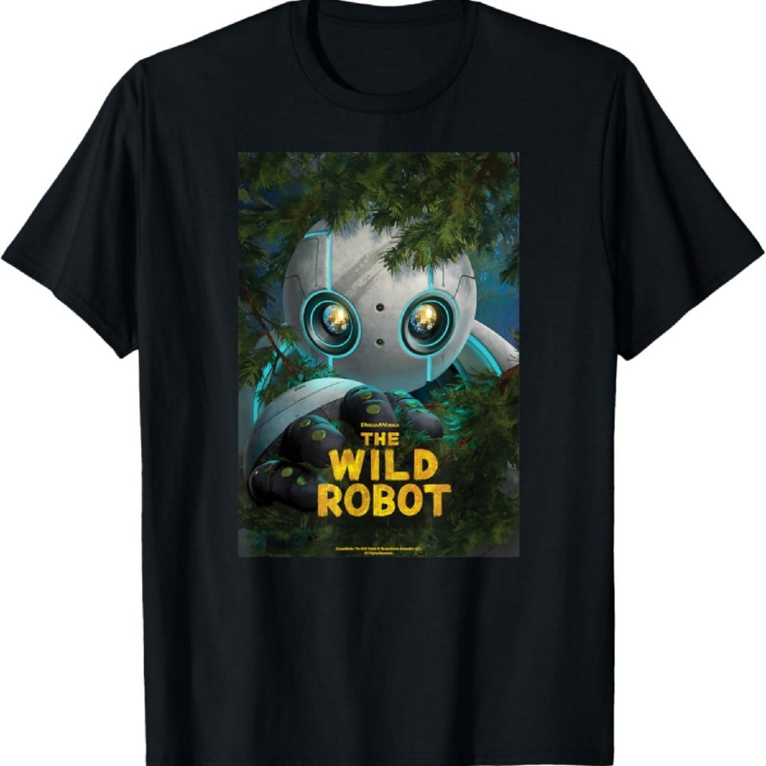 DreamWorks The Wild Robot Poster T-Shirt S разноцветный