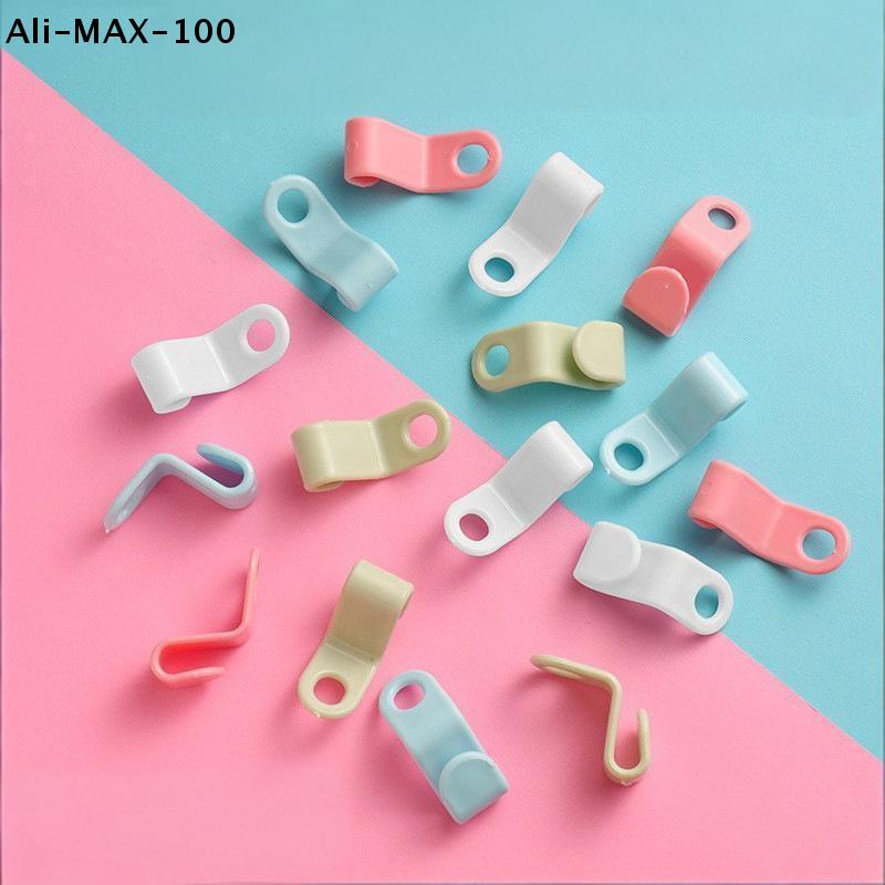 50/100Pc Clothes Hanger Hooks Space Saving Closet Connector Hook Cascading Hanger Plastic Extender Clips Wardrobe Coat Organizer