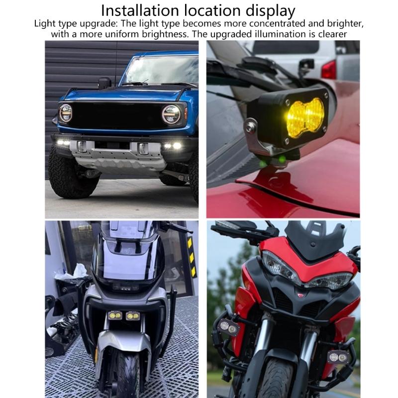 20W Hohe Helligkeit LED Arbeitsleuchte 3 Zoll Auto Scheinwerfer IP67 Wasserdicht Für Autos Motorräder Und Lkw