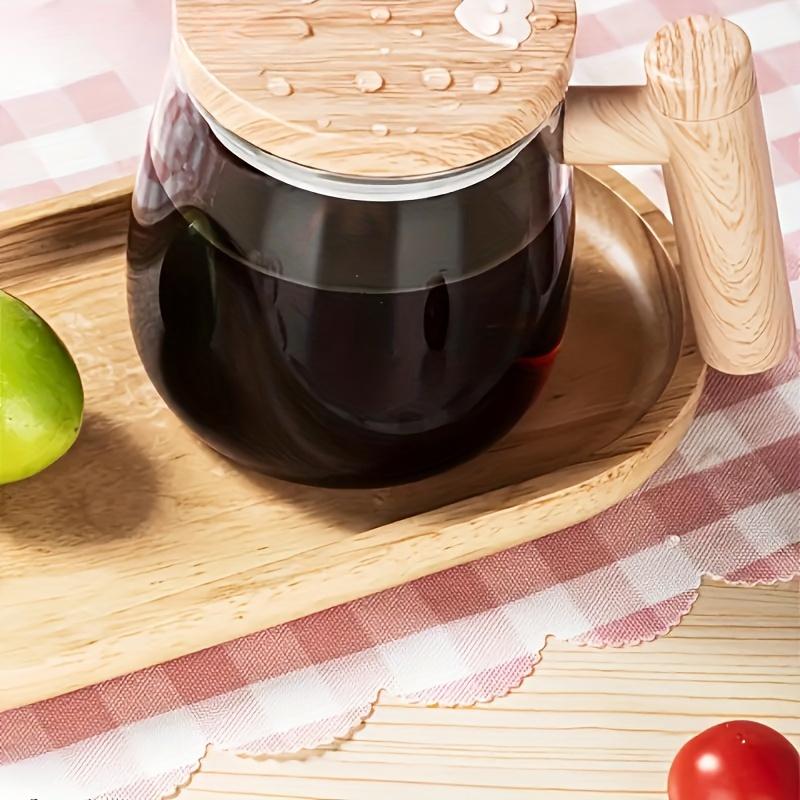 [Self Stirring Mug] 400ML Self Stirring Mug-Electric Mixing Cup with High Borosilicate Glass-Rotating Home Office Travel Stirring Cup for Coffee/Milk