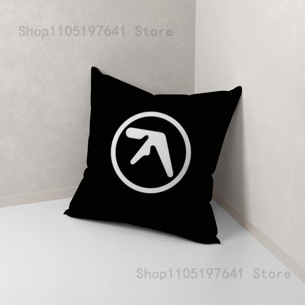 Logo Art A-Aphex T-TwinS Anime Celebrity Merchandise All-Match Printed Pillow Case Sofa Car Office Room Decoration Protector