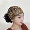 Flower Embroidery Headscarf Full Cover Headband Cap New Postpartum Cap  Women