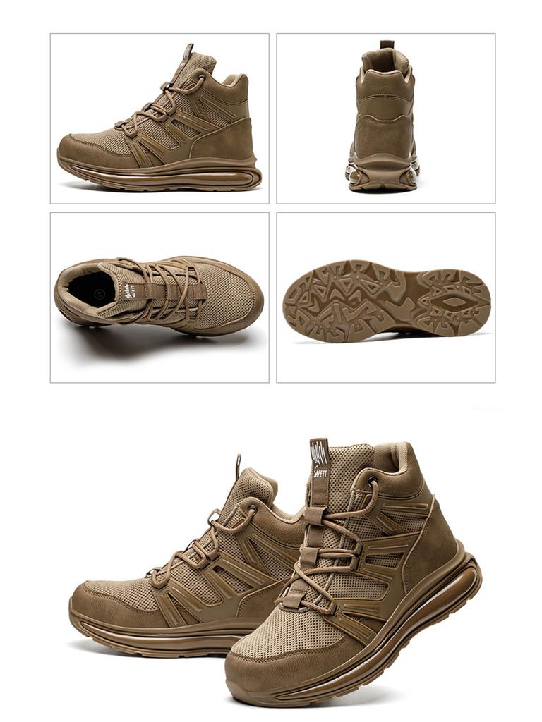 Men Work Safety Shoes Anti-smashing Steel Toe Cap Working Boots Construction Indestructible Work Soft-Soled Sneakers Men Shoes