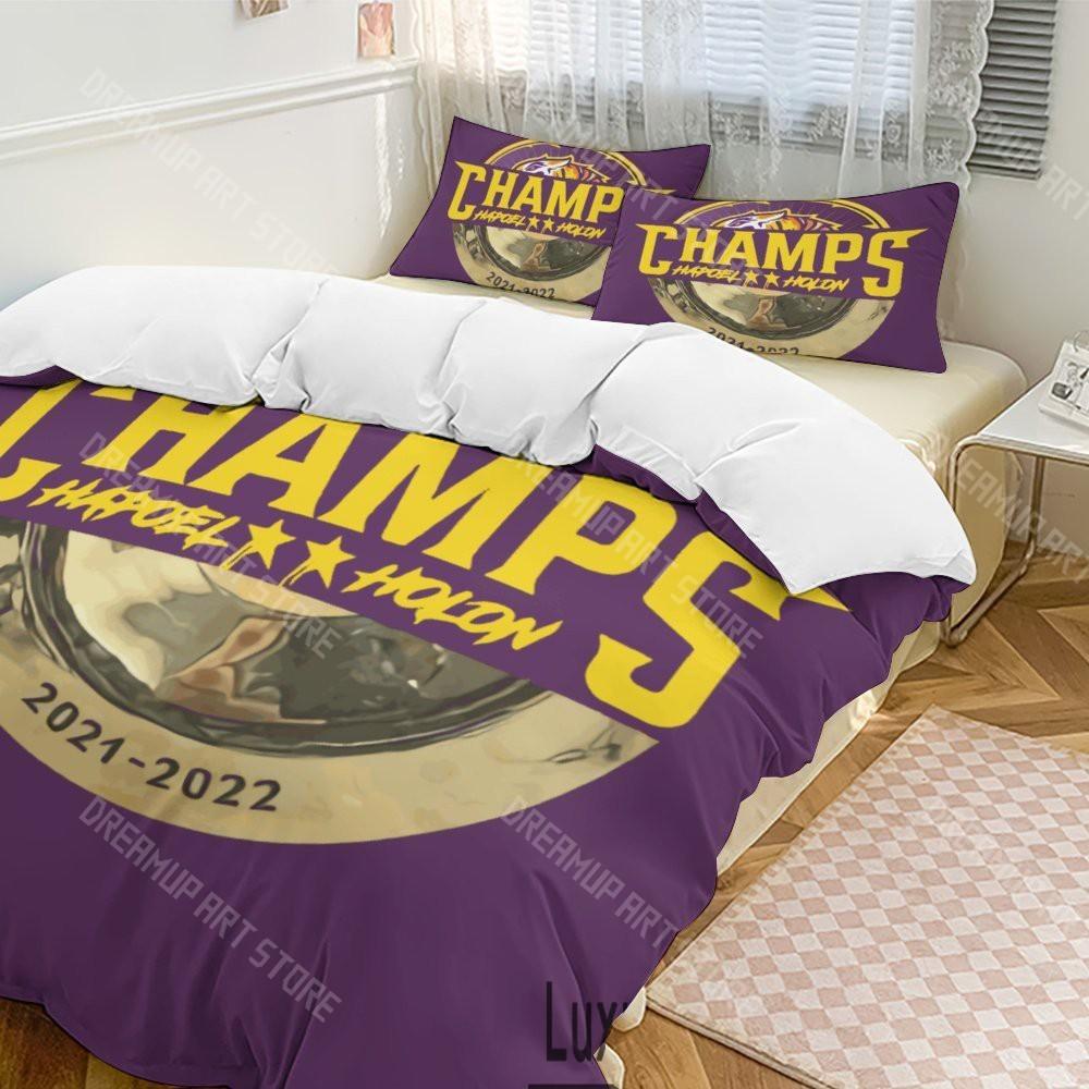 3D-Druck Hapoel Holon Basketball Bettwäscheset Twin Queen King Full Size Bettdeckenbezug Kissenbezug Bett Jungen Mädchen Erwachsene Heimtextilien