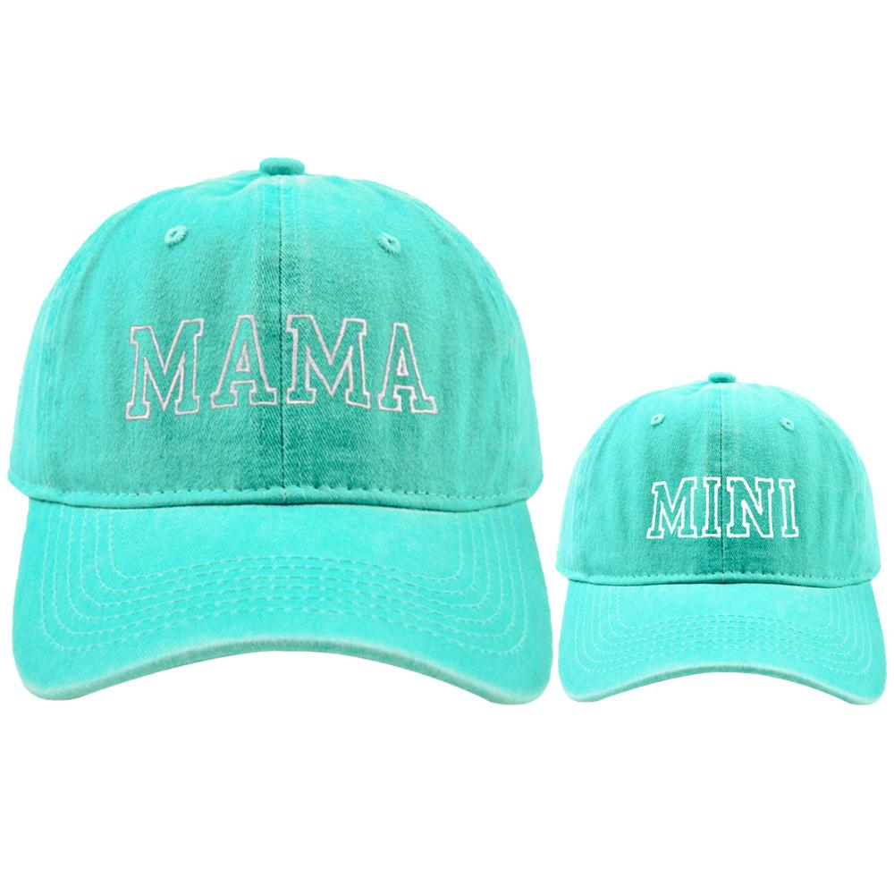 New Cotton Embroidery Letter Mama Mini Baseball Cap Women Child Snapback Dad Hat Summer Adjustable Girl Boy Sun Truck Caps