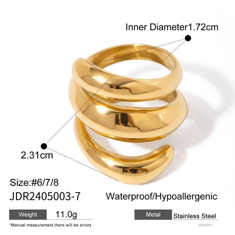 Stainless Steel Geometric Silver Ring - High-end, Niche Finger Ring, Titanium Steel Hand Accessory