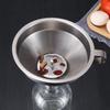304 Stainless Steel Funnel Metal Wide Mouth Funnel With Strainer Mesh For Cooking Oil Liquid Spice Filter Home Kitchen Gadgets