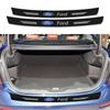 Carbon Fiber Car Trunk Rear Bumper 3D Sticker Guard Plate Protector For Ford Focus Mondeo Kuga Fiesta MK7 Escort Explorer Edge 2 4 MK2 MK4 Mustang