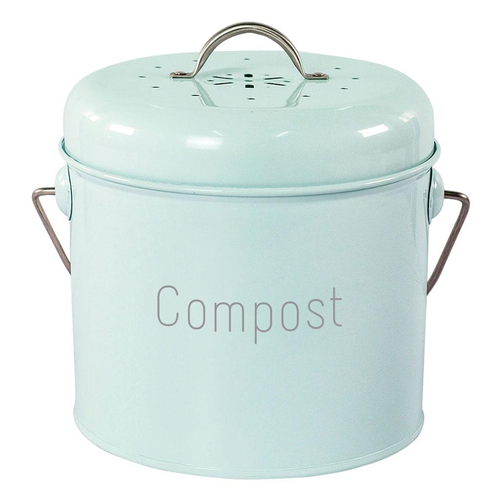 3L Stainless Steel Kitchen Compost Bin Recycling 1.3 Gallon Compost Bucket Farmhouse Compost Bin with Lid for Food Waste Rust
