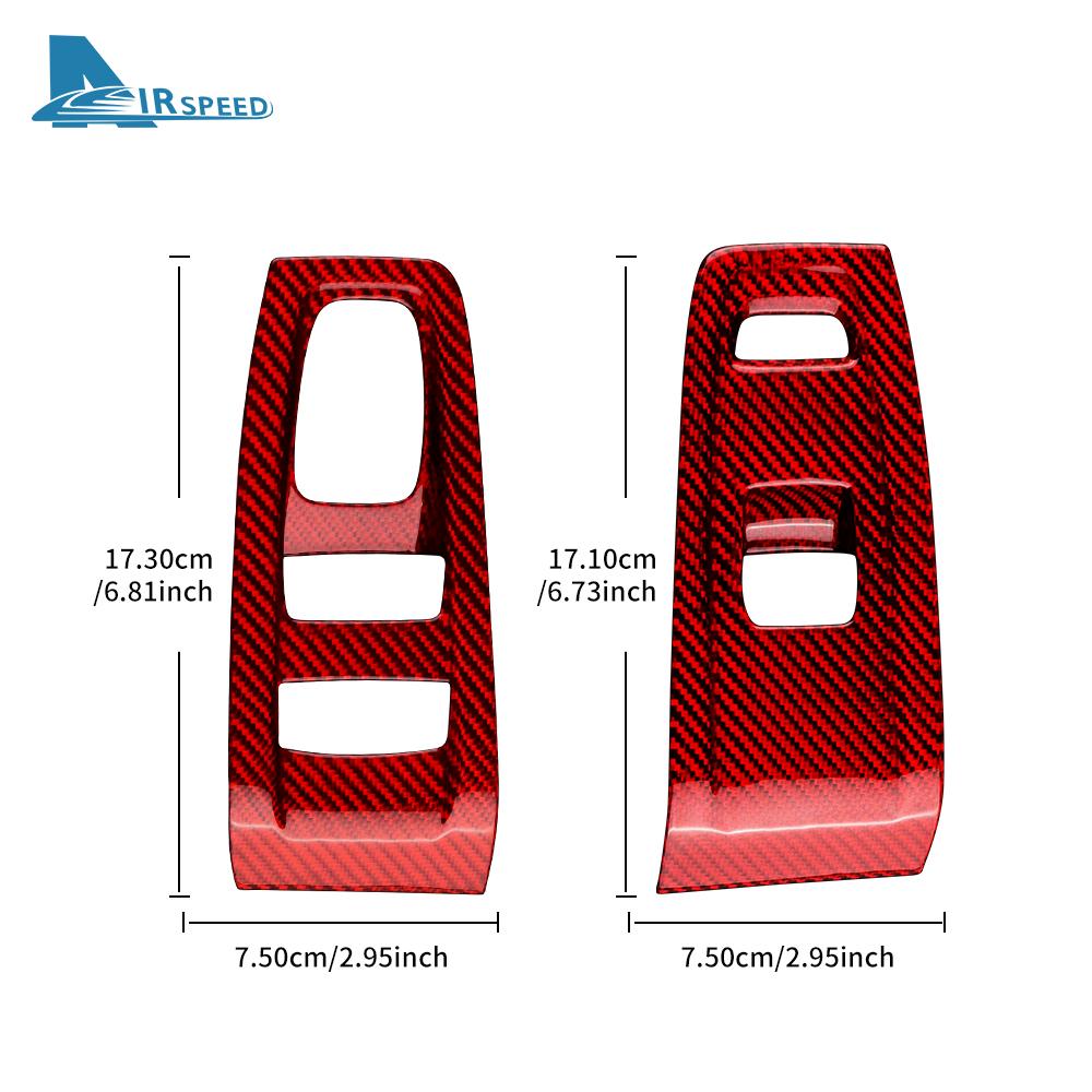 Real Hard Carbon Fiber Sticker For Subaru BRZ Toyota GR86 2021 2022 2023 2024LHD US Version Door Window Switch Button Panel Trim