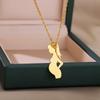 Mom and Choker Necklace For Women Gold Color Stainless Steel Necklace Charm Collier Family Jewelry Mother's Day Gift