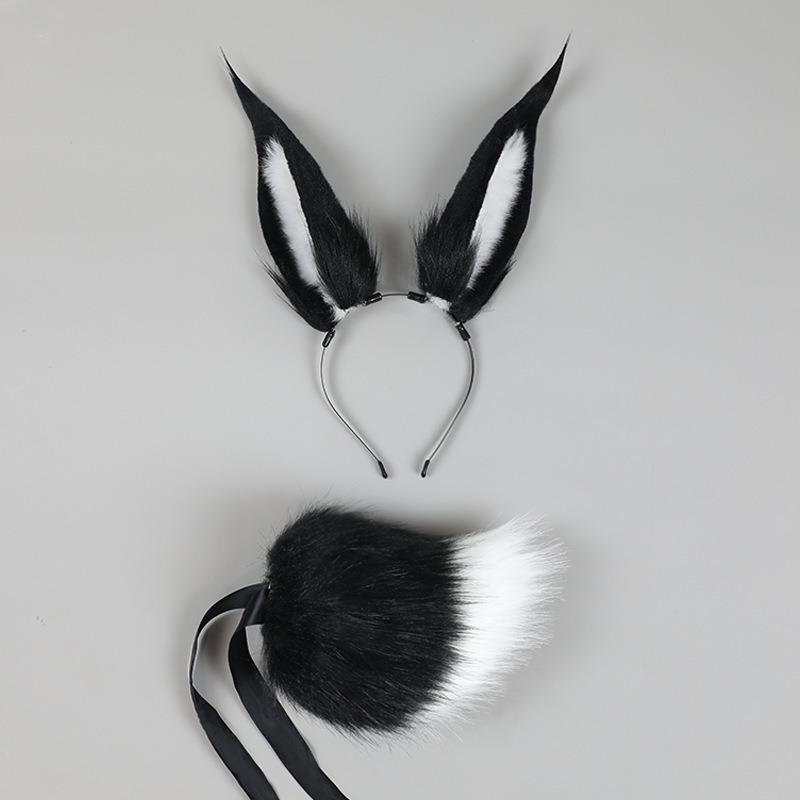 Handmade headband simulation animal ear headgear Comic-Con performance hair accessories cos props Vieira rabbit ear headband