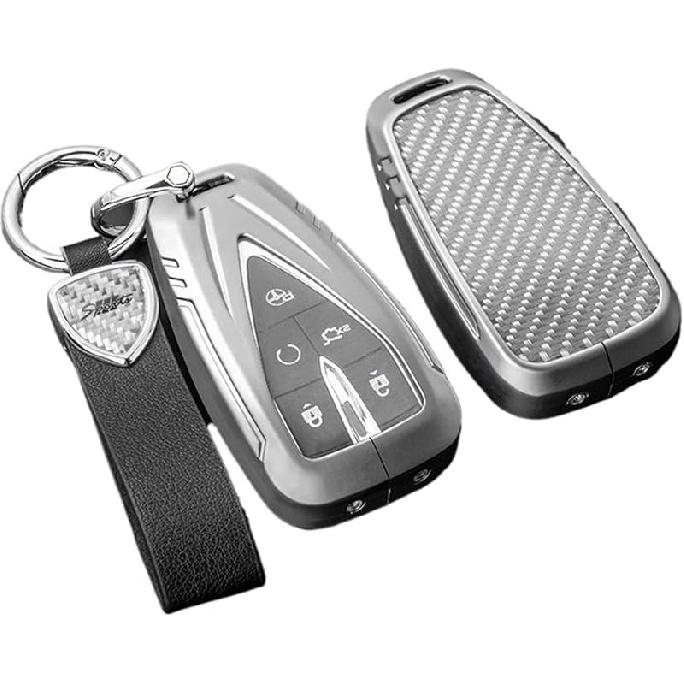 

Car Key Case Rings Car Key Cover Case Fit for Changan CS35PLUS CS35 Plus CS55 Plus CS75 Plus Eado Fit for UNI-T UNI K Oushang X5 X7 EV 2020-2022 A Key Silvery