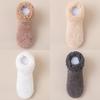 4 PAIRS Winter Coral Fleece Bags and Women's Socks Plush Warm Indoor Floor Socks Thickened Home Socks