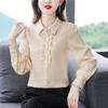 Yuan 2226 Women's Long Sleeve French Style Mulberry Silk Shirt - New Fashion 2025