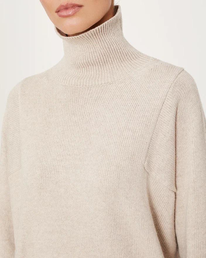High Neck Loose Sweater for Women - Autumn/Winter European/American Style