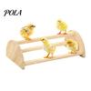 Poultry Coop Perch Wooden Chick Stand, Pine Wood Chicken Roosting Bar, Semi-Circular Bird Stand Toy Jungle Gym for Brooder Parrots Use, Assembly
