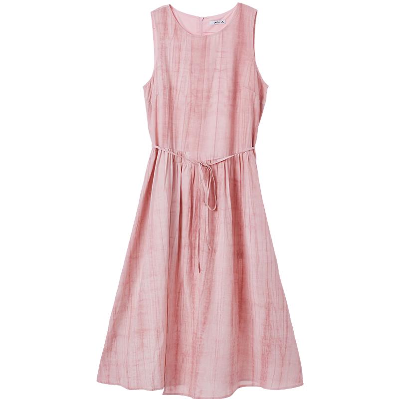Betu Women s Mist Rose Tie-Dye Sleeveless Vest Dress S