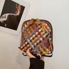 Knitted Bag, Fashionable Color-matching Crossbody Bag, Elegant Shell Commuter Bag