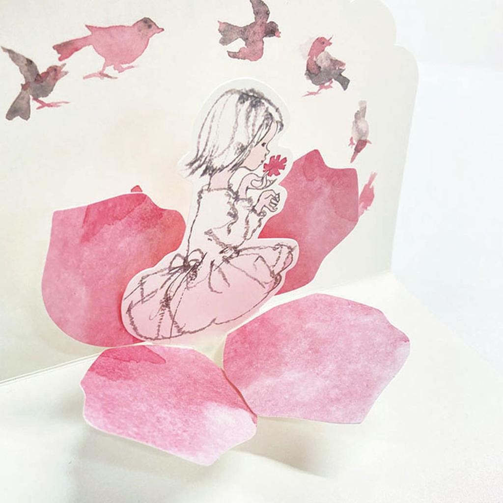 Sanrio Message Card Chihiro Iwasaki Multipurpose Card Around Flowers Greeting Card Can Be Shipped Overseas SANRIO 831948 MU122-2