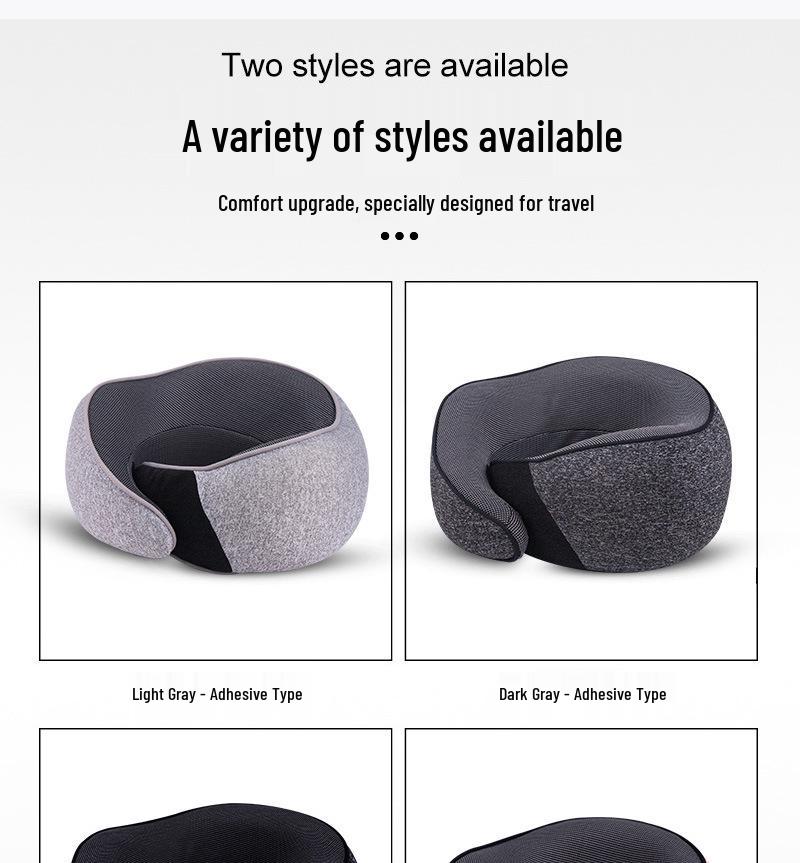 Breathable Travel Neck Pillow - Soft, Essential Car or Office Nap Pillow, Customizable Gift