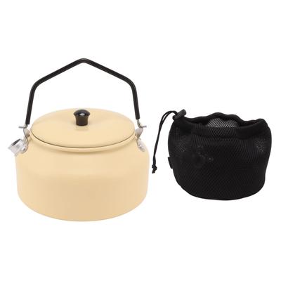 0.9L Camping Kettle Multipurpose Food Grade Aluminium Alloy Portable Tea Kettle for Camping Picnic