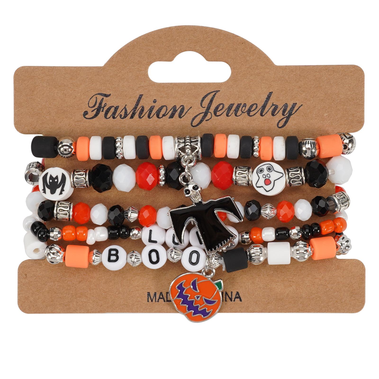 JYL TS Bracelet Bohemian Independence Day  Clay Beads Ignites Patriotism Style 3 пастель красный
