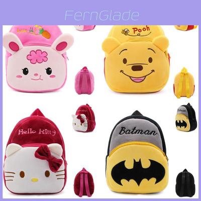 Hello Kitty Kids Backpack Plush Toy Cartoon School Bag For Kindergarten Daily Use