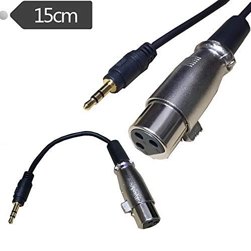 Rosebe Microphone Cable, XLR Conversion Cable, 3.5mm to XLR Female Stereo Mini Plug to Standard Plug Balanced Audio Cable, 15cm, 1m, 1.5m, 3m, 3.5mm X