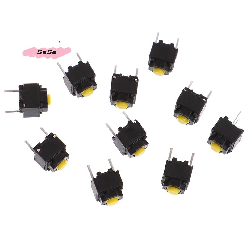 10Pcs Silent Switch Micro Mouse Button Mute 6*6*7.3mm Button for Keyboard Computer Hardware