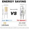 G8 Led Bulbs T4 Led Bulb 120V 20W-35W Halogen Replacement Bulb Warm White Light 3000K for Kitchen Lighting, Under-Cabinet Light and Puck Light, Pack