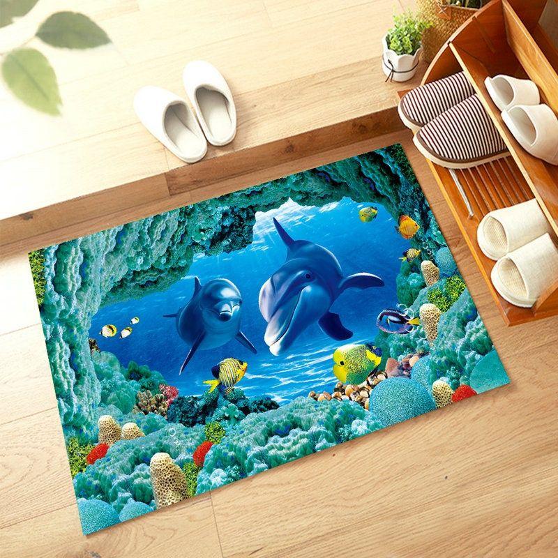 

3D Living Room Carpet Coffee Table Carpet Cartoon Children s Carpet Bedroom Bedside Carpet Home Use 80X120cm