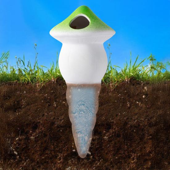 4 Stück Selbstbewässerungskugeln Pilz Terrakotta Bewässerungskugeln Pflanzgefäßeinsatz Automatisch