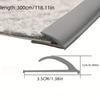 1PC 118.11in Indoor Flooring Transition Carpet Edge Strip Multi-surface Compatibility Seamless Flooring Transition Traction Enha