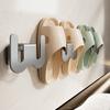 Wall-Mounted Shoe Rack with Drainage Holes Space-Saving Aluminum Hooks for Bathroom Kitchen No-Drill Adhesive Installation Rack for Slippers Towels