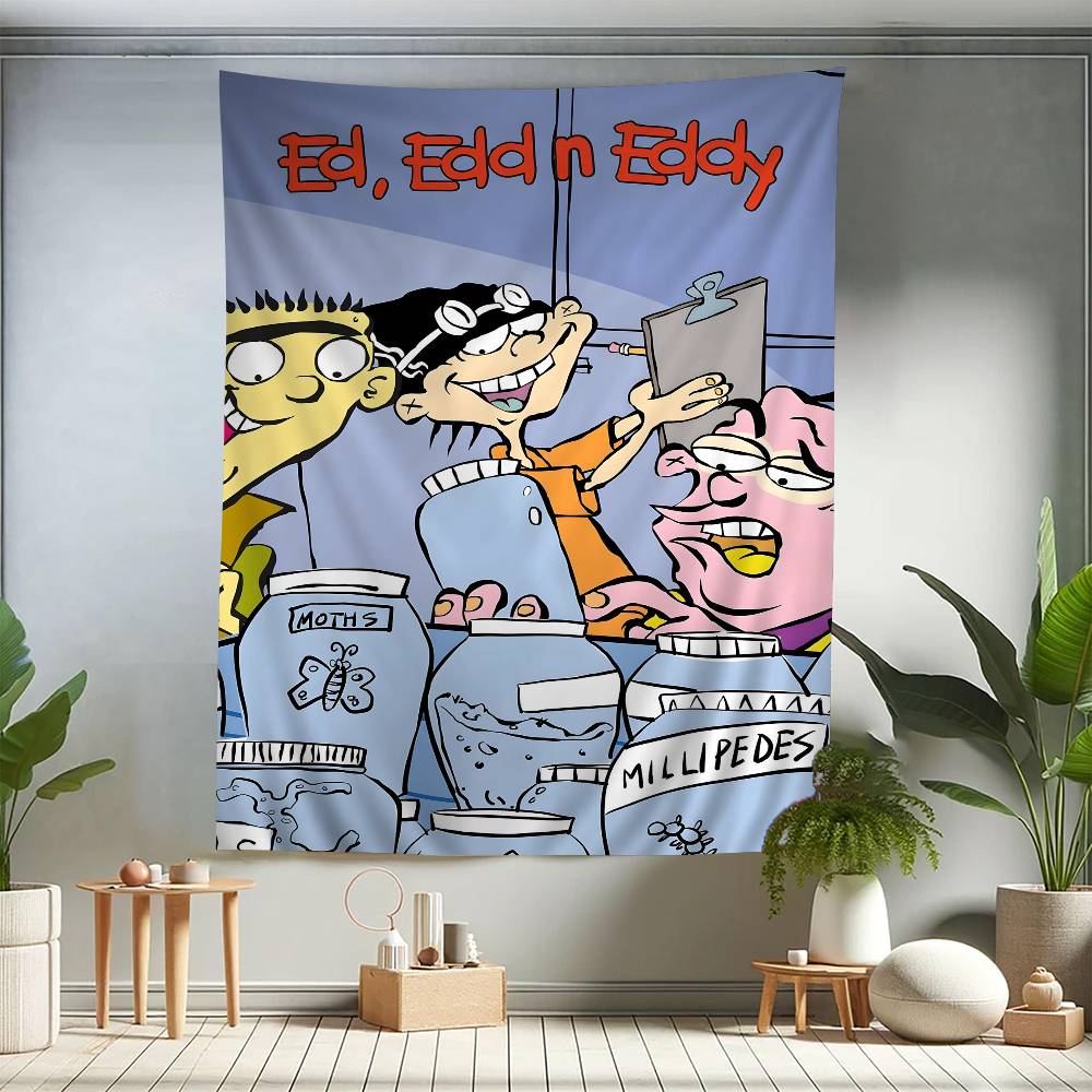 

Cartoon EEd Edd N Eddy Anime Printed Large Wall Tapestry Cheap Hippie Wall Hanging Bohemian Wall Tapestries Mandala Home Decor 74x94cm(29x37in)