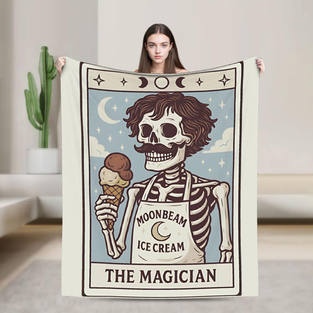 Benson Boone Vintage Style Blankets  Plush Funny Warm Throw Blankets for Bed Sofa Autumn/Winter