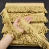 WANDIC Fringe 13M Polyester Metallic Fringe Trim for and Crafts Trim, Curtains, Sofas,