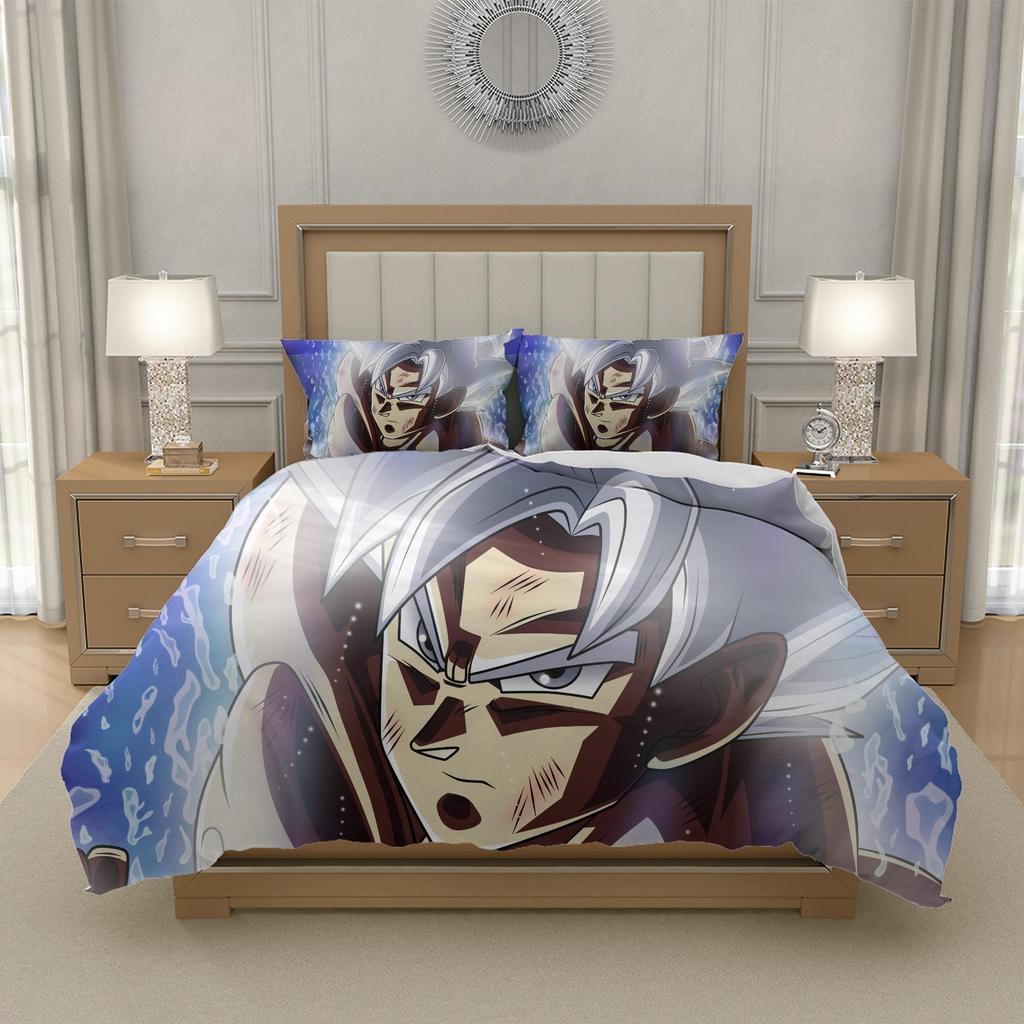 G-Goku D-Dragon B-Ball Z-Z Anime Duvet Cover Bedding Set 3pcs Durable Polyester Gift for Kids Teens Single Double Queen King, EU US UK AU DE Sizes