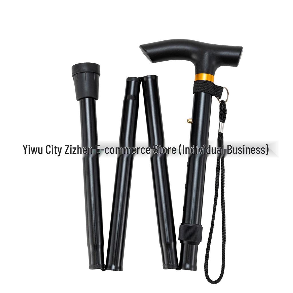 Telescopic Folding Trekking Pole: 5-Section Hiking, Climbing & Ski Walking Stick for Outdoor and Elderly Use