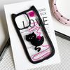 Brand New iPhone16 1514promax Transparent Cat Ear Phone Case Compatible and Suitable for 13/12/11 Wool Ball Kitten