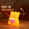 Small Night Light, Bedroom Rabbit Light, Baby Bed Light, Children's Day Creative Gift for Girls,Cute Children,Duck Patting Light